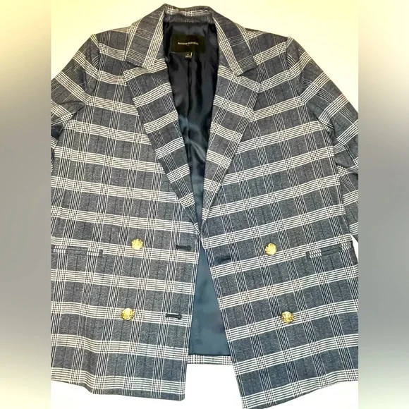 Banana Republic Women’s Plaid Blazer Sz8 - Picture 5 of 8